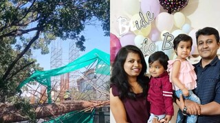 മെട്രോ തൂൺ തകര്‍ന്നു വീണപ്പോൾ, വിഹാനും വിസ്മിതയും(കുട്ടികൾ), തേജസ്വിനി, ലോഹിത്
