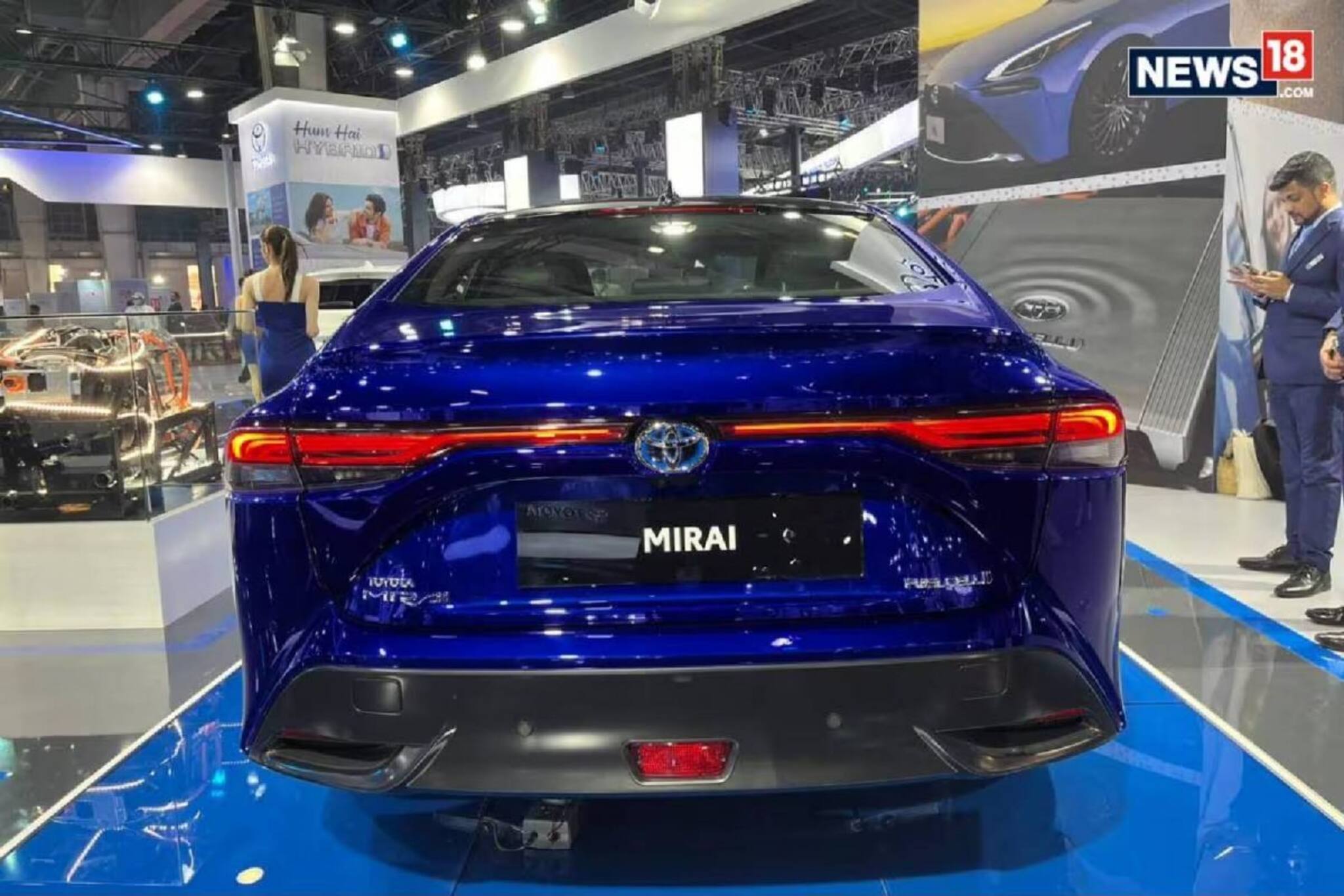 Auto Expo 2023 |  ഫുൾ ചാർജിൽ 640 കി.മീ: ടോയോട്ടയുടെ ഹൈഡ്രജൻ ഫ്യൂവൽ സെൽ കാർ 'മിറായി'