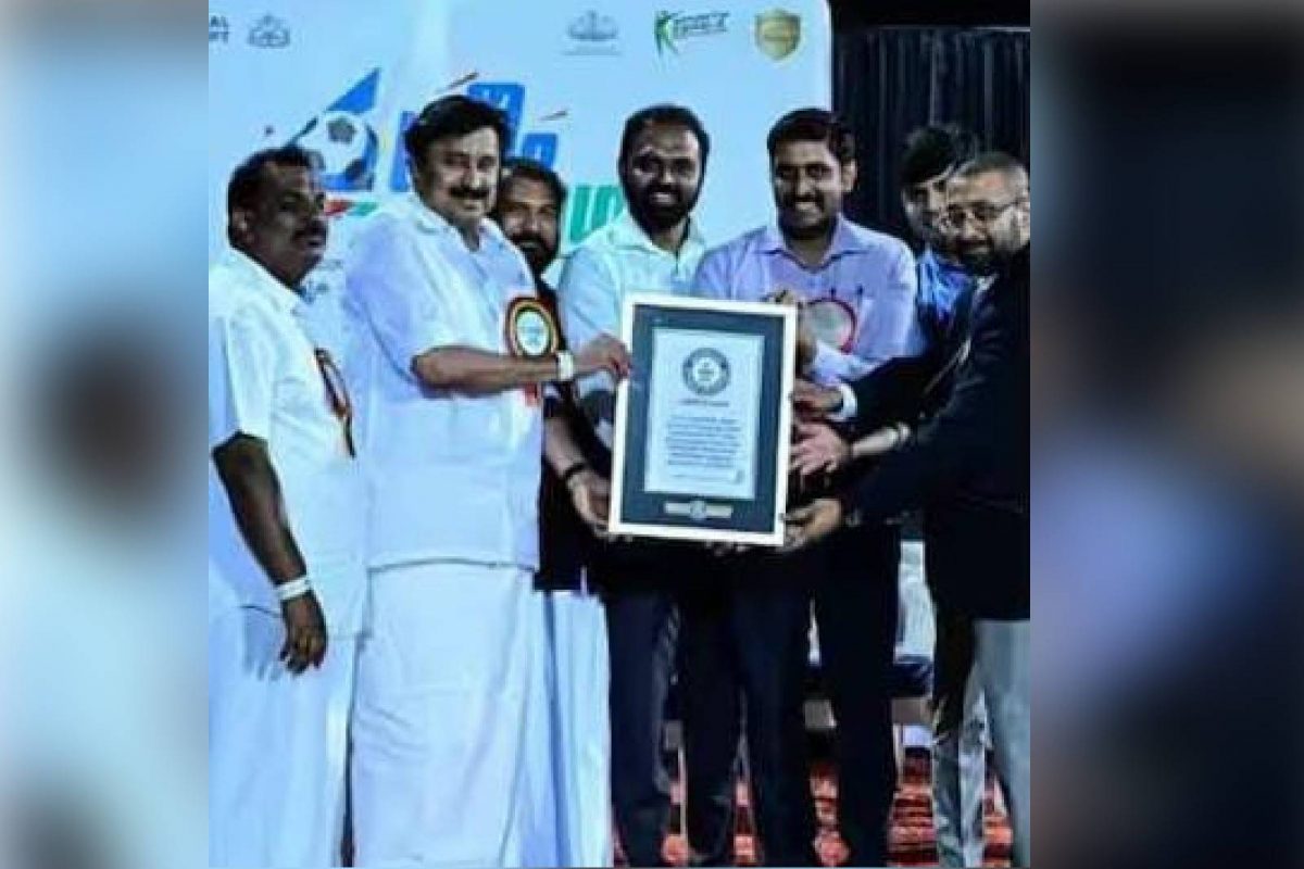 കേരളം ഗിന്നസ് റെക്കോർഡിൽ; 12 മണിക്കൂറിൽ 4500 പെനാൽറ്റി കിക്കുകൾ