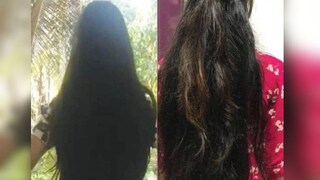 മുൻപുണ്ടായിരുന്ന മുടി, മുടി മുറിച്ചുമാറ്റിയശേഷം 