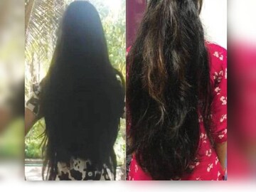 മുൻപുണ്ടായിരുന്ന മുടി, മുടി മുറിച്ചുമാറ്റിയശേഷം 
