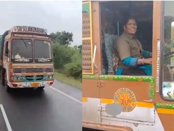 അടുത്തിടെ സോഷ്യൽ മീഡിയയിൽ വൈറലായ വനിതാ ട്രക്ക് ഡ്രൈവറുടെ ചിത്രം (കടപ്പാട്- ട്വിറ്റർ) അടുത്തിടെ സോഷ്യൽ മീഡിയയിൽ വൈറലായ വനിതാ ട്രക്ക് ഡ്രൈവറുടെ ചിത്രം (കടപ്പാട്- ട്വിറ്റർ)