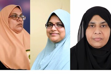 സുഹ്റ മമ്പാട്-പ്രസിഡന്റ്, ശമീമ ഇസ്‌ലാഹിയ്യ-സെക്രട്ടറി, കെ എം റാബിയ-ട്രഷറർ
