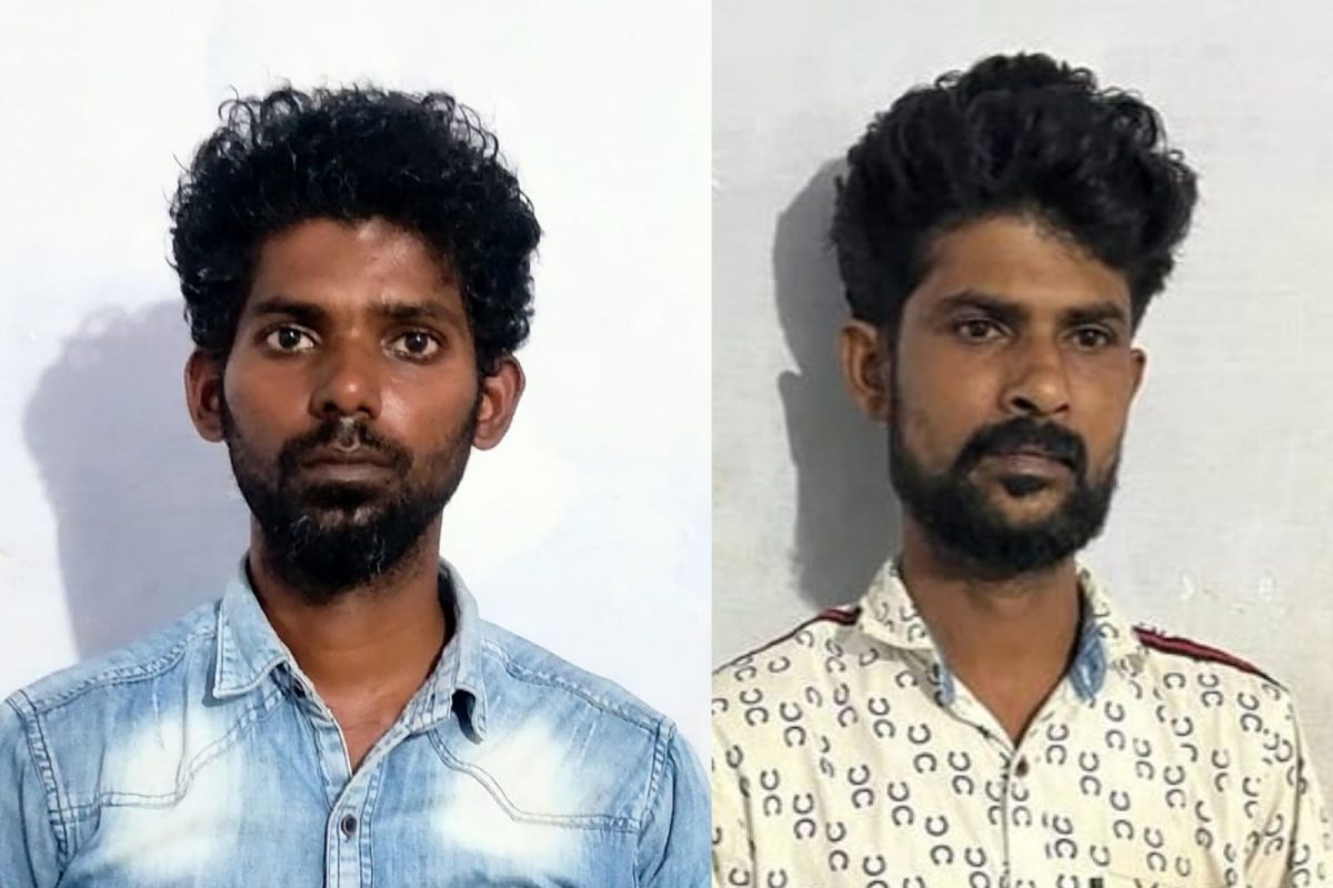 മദ്യവിൽപന ശാലയുടെ ഷട്ടർ തകർത്ത് 2000 കുപ്പി മദ്യം കവർന്ന സഹോദരങ്ങൾ അറസ്റ്റിൽ