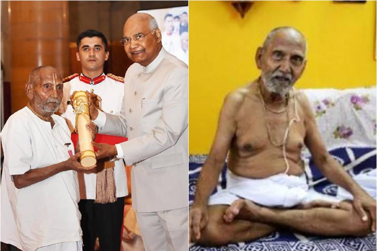 ചിട്ടയായ ജീവിതത്തിലൂടെ 127 വർഷം ജീവിച്ചെന്ന് പത്മശ്രീ സ്വാമി ശിവാനന്ദ; ആദരമര്‍പ്പിച്ച് ഭക്തര്‍