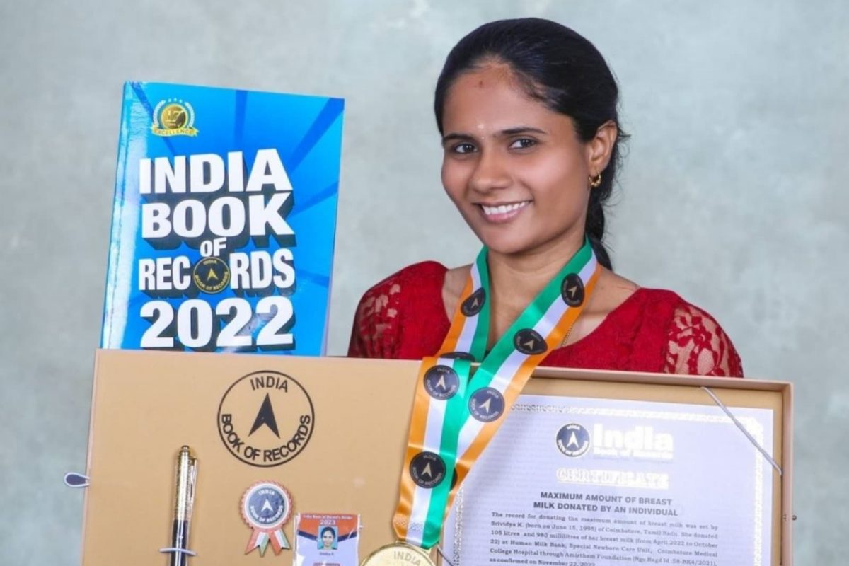 മുലപ്പാൽ ദാനത്തിൽ റെക്കോഡ്; 27കാരി ഏഴുമാസത്തിനിടെ ദാനം ചെയ്തത് 105 ലിറ്റർ