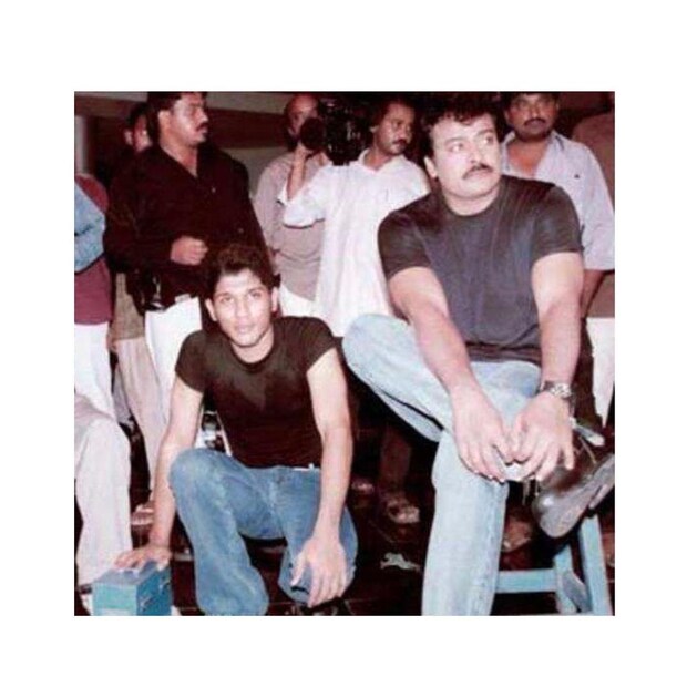 Known as the Stylish Star, Allu Arjun made his debut as a child artist with his uncle and Megastar Chiranjeevi-starrer Vijetha (1985). (Image: Instagram)