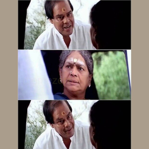  'പട്ടാളം' സിനിമയിൽ നായിക ജ്യോതിർമയിയുടെ പിതാവ് ശിവശങ്കരൻ നായരുടെ വേഷത്തിൽ ഇന്നസെന്റും, മമ്മൂട്ടിയുടെ മാതാവായി സുകുമാരിയമ്മയും. ഇരുവർക്കും കോമ്പിനേഷൻ സീനുകൾ വളരെ കുറച്ചേ ഉണ്ടായിരുന്നുള്ളൂ
