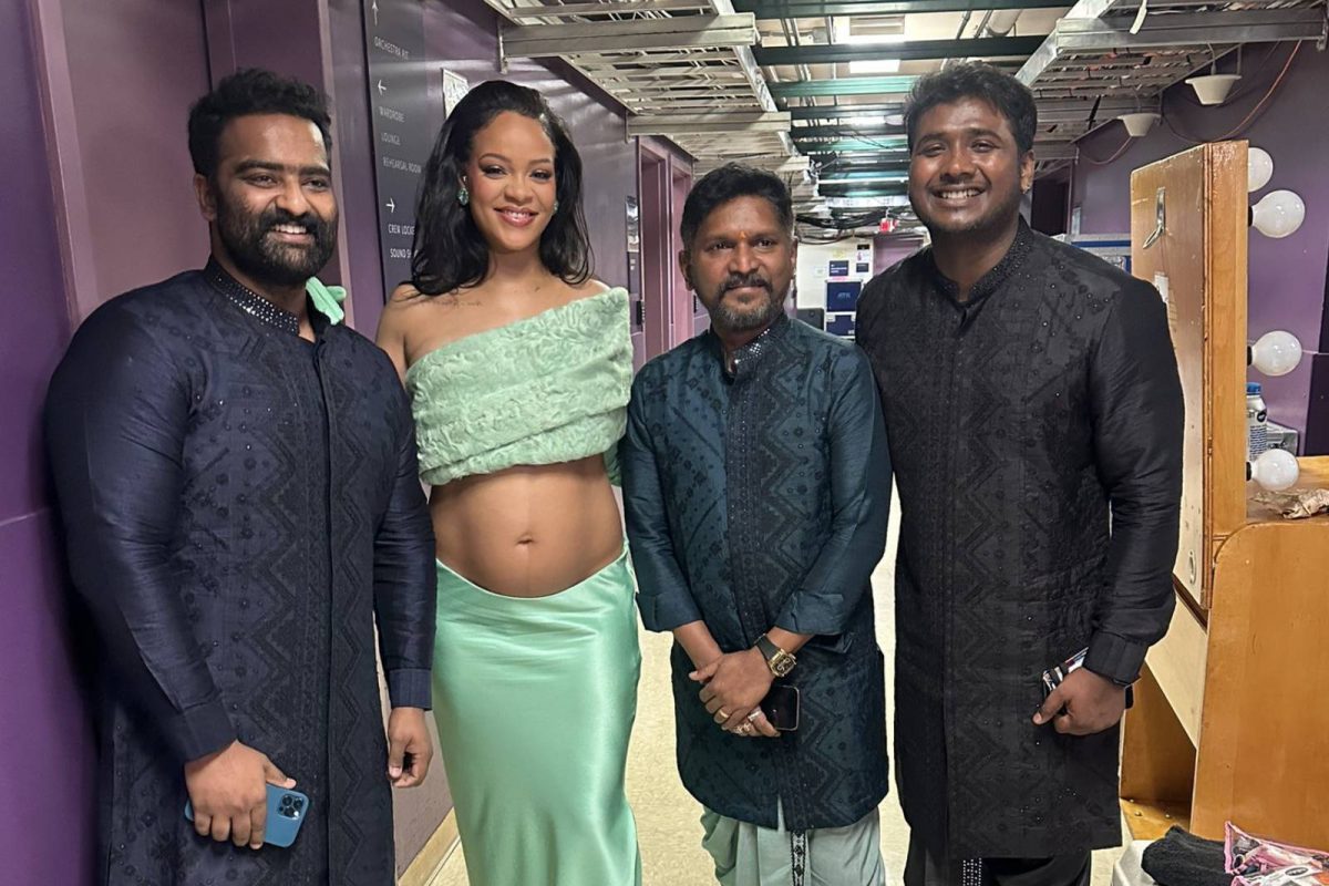 ഓസ്കാർ വേദിയിൽ റിഹാനയ്ക്കൊപ്പം 'നാട്ടു നാട്ടു' ഗായകർ; ഒന്നിച്ചൊരു പാട്ട് വരട്ടെയെന്ന് ആരാധകർ