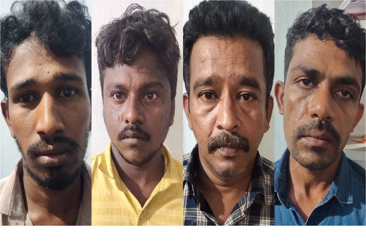 ജില്ലാ പൊലീസ് മേധാവി ഹരി കിരൺ പ്രസാദിന്റെ നേതൃത്വത്തിൽ എസ്.ഐ അരുളപ്പൻ ഉൾപ്പെടുന്ന പ്രത്യേക സംഘമാണ് പ്രതികളെ പിടികൂടിയത്