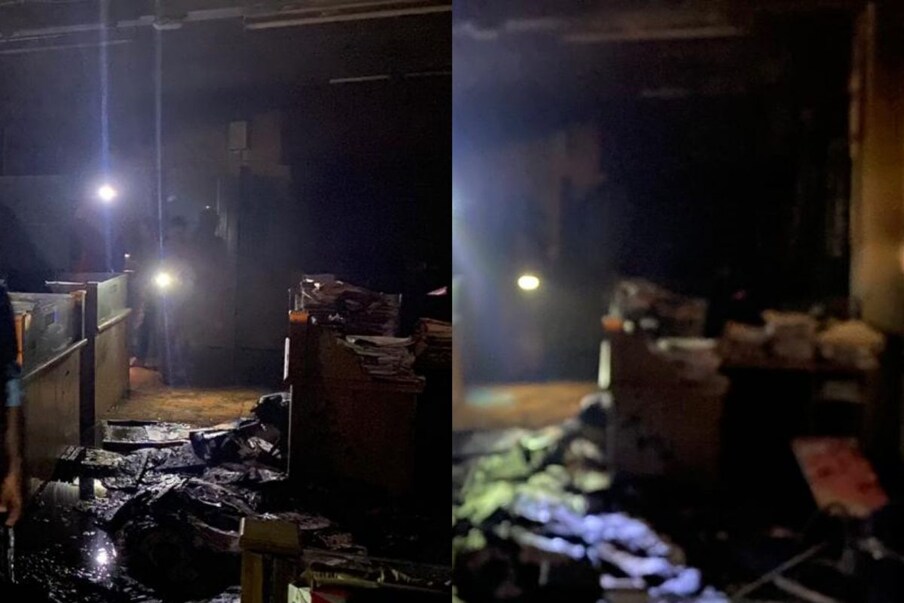  തിരുവനന്തപുരം: നഗരൂർ ഗ്രാമപഞ്ചായത്ത് ഓഫീസിൽ വൻ തീ പിടിത്തം . പ്രധാന ഓഫീസ് മുറിയിലെ ഫയലുകളും കമ്പ്യൂട്ടർ അടക്കമുള്ള ഉപകരണങ്ങളടക്കം കത്തി നശിച്ചു.