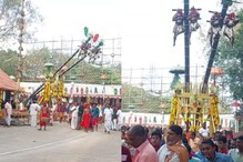 കൊല്ലങ്കോട് ഭദ്രകാളി ക്ഷേത്രത്തിലെ നേർച്ച തൂക്കം തുടങ്ങി; ഇത്തവണ വില്ലിലേറുന്നത് 1370 കുട്ടികൾ