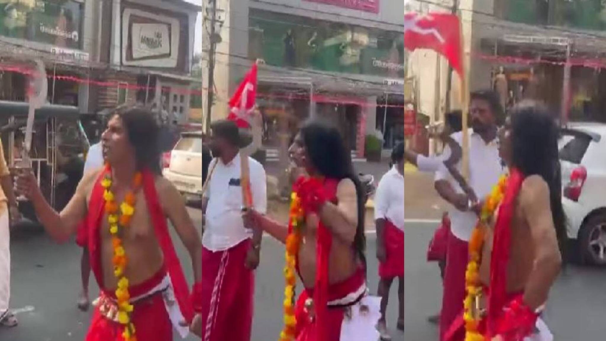 സിപിഎം ജനകീയ പ്രതിരോധ ജാഥയില്‍ ആചാരാനുഷ്ഠാനങ്ങളെ വികൃതമായി അവതരിപ്പിച്ചെന്ന് കാവ് സംരക്ഷണസമിതി