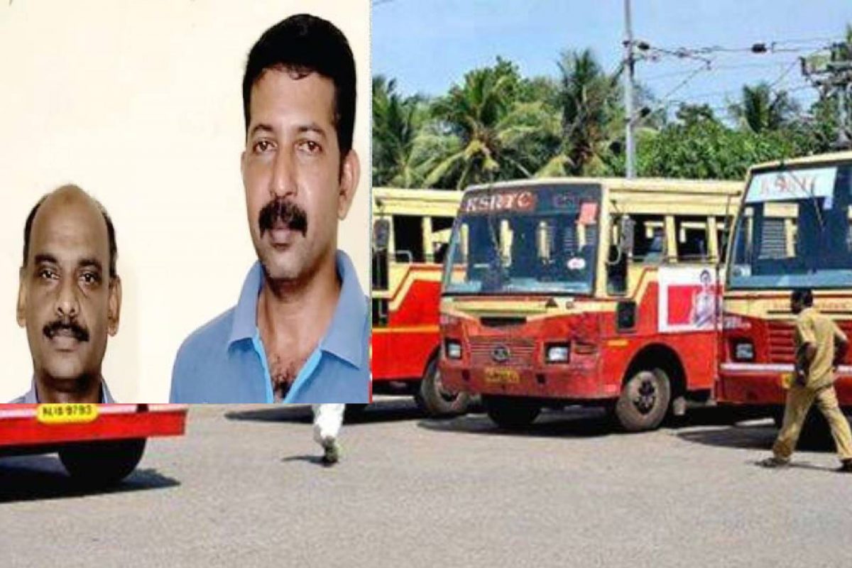 ഗുഡ്‌സ് ഓട്ടോ മറിഞ്ഞ് ഓടയ്ക്കുള്ളിലേക്ക് വീണ ഡ്രൈവറെ രക്ഷിച്ച് KSRTCഡ്രൈവറും കണ്ടക്ടറും