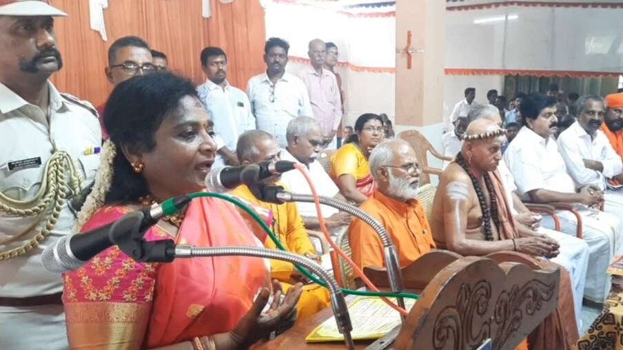  ഹൈന്ദവ സേവാ സംഘത്തിന്റെ മതസമ്മേളന പന്തലിൽ 86-ാമത് സമ്മേളനത്തിന് തുടക്കമായി തെലങ്കാന ഗവർണർ തമിഴിസൈ സൗന്ദർരാജൻ, ദേവസ്വം മന്ത്രി ശേഖർ ബാബു, മന്ത്രി മനോ തങ്കരാജ് തുടങ്ങിയ പ്രമുഖർ പങ്കെടുത്തു.
