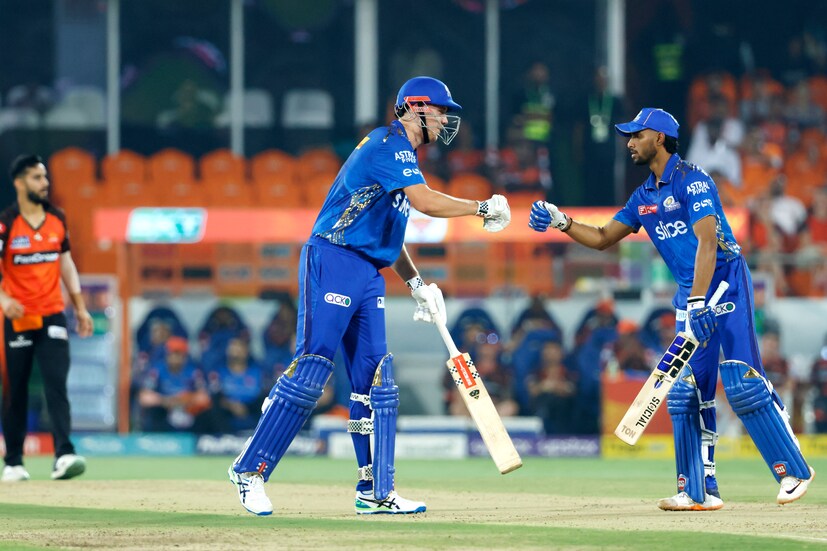 Cameron Green (64 not out off 40) and Tilak Varma (37 off 17) fired Mumbai Indians to a challenging 192 for five after being put in to bat.