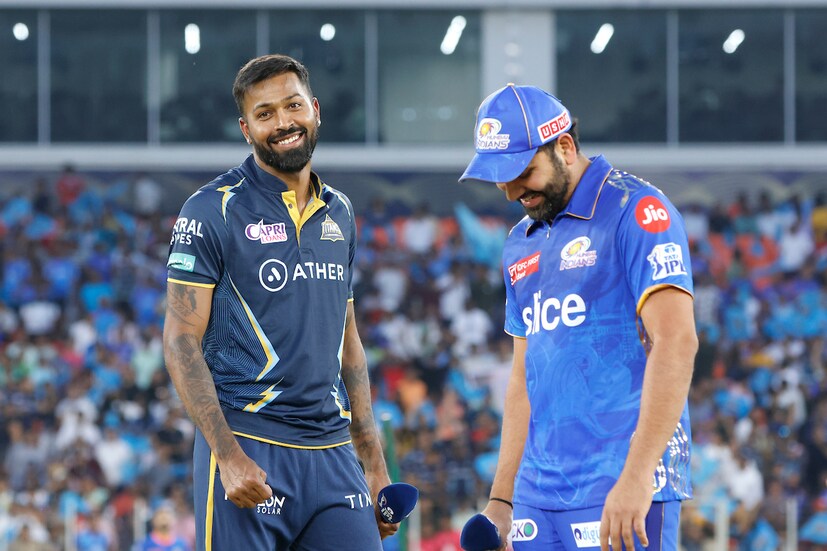 hardik pandya, rohit sharma, ipl 2023, gt vs mi latest photos, cricket photos hardik pandya, rohit sharma, ipl 2023, gt vs mi latest photos, cricket photos