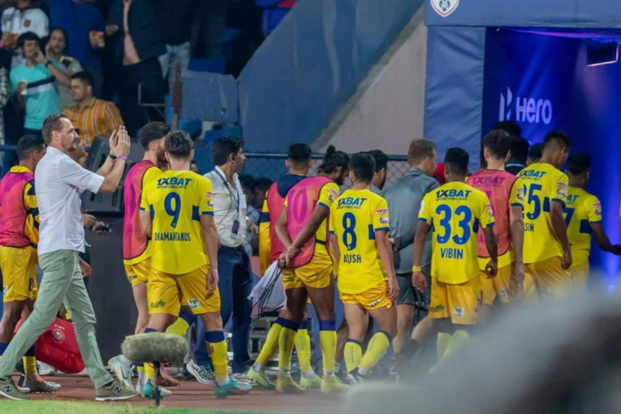 മത്സരം പൂര്‍ത്തിയാക്കാതെ കളം വിട്ടതില്‍ ഖേദം പ്രകടിപ്പിച്ച് കേരള ബ്ലാസ്റ്റേഴ്സ്; മാപ്പ് പറഞ്ഞ് ഇവാന്‍ വുകോമനോവിച്ച്