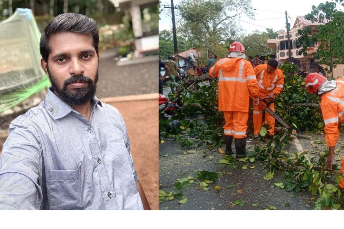 പത്തനംതിട്ട, കൊല്ലം ജില്ലകളിൽ കനത്ത മഴയും കാറ്റും; മരം വീണ് രണ്ട് മരണം