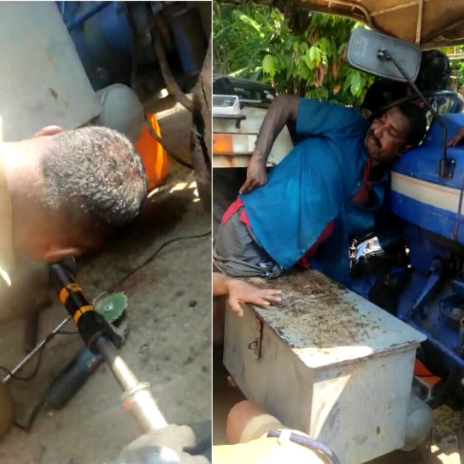  തുടര്‍ന്ന് കാളിയാര്‍ പൊലീസ് തൊടുപുഴ അഗ്നിരക്ഷാസേനയെ വിവരമറിയിക്കുകയായിരുന്നു. ഉടന്‍തന്നെ അഗ്നിരക്ഷാ സേന സംഭവസ്ഥലത്തെത്തി. ഈ സമയം മെഡിക്കല്‍ സംഘവും സ്ഥലത്തെത്തി രാജാറാമിന് പ്രഥമ ശുശ്രൂഷ നല്‍കിയിരുന്നു.