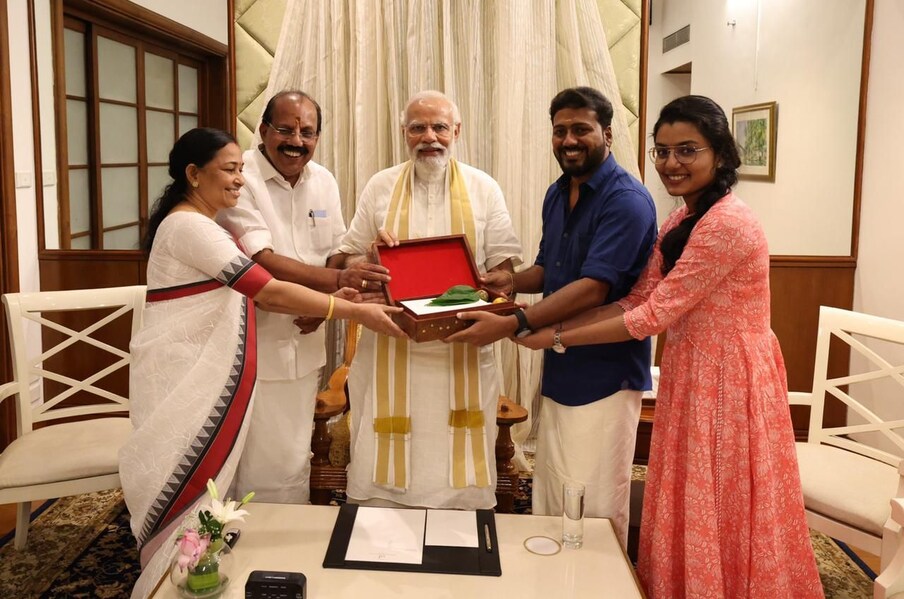  ബി.ജെ.പി. നേതാവ് എ.എൻ. രാധാകൃഷ്ണന്റെ മകൾ അഭിരാമിയാണ് വിഷ്ണുവിന്റെ വധു. ആദ്യ വിവാഹക്ഷണം മോദിജിക്കാണ്. ശേഷം തന്റെ മനസ്സിലെ സന്തോഷം വിഷ്ണു വാക്കുകളിൽ കുറിച്ചു: 'നടന്നത് സ്വപ്നമാണോ യാഥാർഥ്യമാണോ എന്ന് ഇപ്പോഴും തിരിച്ചറിയാൻ പറ്റാത്ത അവസ്ഥയിൽ ആണ്...