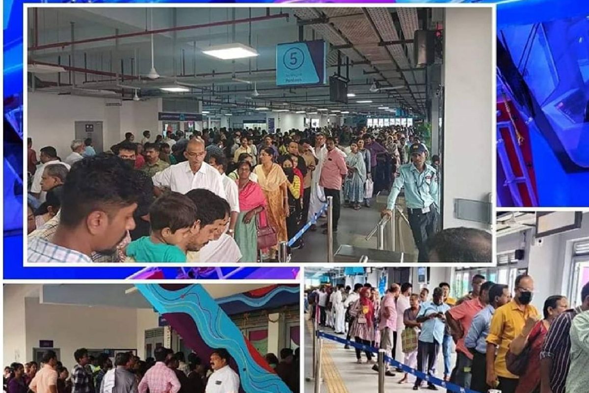 കൊച്ചി 'വാട്ടര്‍ മെട്രോ' സൂപ്പര്‍ ഹിറ്റ് ; ആദ്യദിനം യാത്രചെയ്തത് 6559 പേര്‍