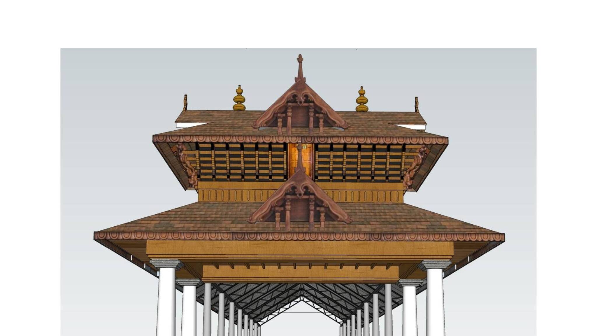 ഗുരുവായൂർ കിഴക്കേ നടയിൽ നടപ്പുരയും ക്ഷേത്ര മാതൃകയിൽ ഗോപുരവും നിർമിക്കുന്നു