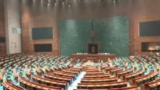 പുതിയ പാർലമെൻര് മന്ദിരത്തിലെ ലോക്സഭാ ഹാൾ