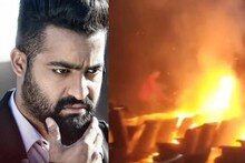 ജൂനിയർ എൻടിആർ ആരാധകർ പടക്കം പൊട്ടിച്ചു; തിയേറ്റർ കത്തി നശിച്ചു