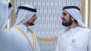 ഷേഖ് മുഹമ്മദിനൊപ്പം വരൻ ഷേഖ് മാന ബിൻ മുഹമ്മദ് ബിൻ റാഷിദ് ബിൻ മാന അൽ മക്തൂം ഷേഖ് മുഹമ്മദിനൊപ്പം വരൻ ഷേഖ് മാന ബിൻ മുഹമ്മദ് ബിൻ റാഷിദ് ബിൻ മാന അൽ മക്തൂം