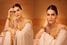 Kriti Sanon | ഗോള്‍ഡ് ഖാദി ബ്ലോക് പ്രിന്‍റില്‍ കേരള സാരിയണിഞ്ഞ് അതിസുന്ദരിയായി കൃതി സനോണ്‍