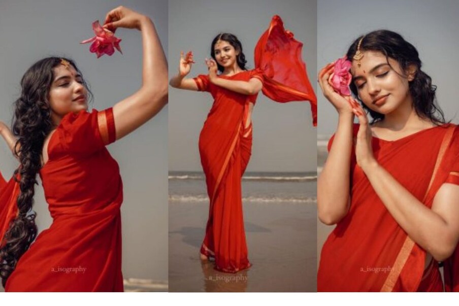  പുതുതലമുറയിൽ ഏറെ ആരാധകരുള്ള യുവനടിയാണ് മമിത ബൈജു. ഇന്‍സ്റ്റഗ്രാമില്‍ ഒമ്പത് ലക്ഷത്തോളം ആളുകളാണ് മമിതയെ ഫോളോ ചെയ്യുന്നത്. താരത്തിന്റെ സാരിയിലുള്ള പുതിയ ഫോട്ടോഷൂട്ടും ഇന്‍സ്റ്റഗ്രാമില്‍ തരംഗമായി. മമിത തന്നെയാണ് ചിത്രങ്ങളും വീഡിയോയും പങ്കുവെച്ചത്. (Photo- Mamitha Baiju/ instagram)