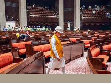 മെയ് 28 ഞായറാഴ്ചയാണ് പുതിയ പാർലമെന്റ് മന്ദിരത്തിന്റെ ഉദ്ഘാടനം നിശ്ചയിച്ചിരിക്കുന്നത് (Photo: PTI)