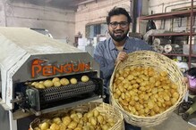 കയ്യും കാലും കൊണ്ട് കുഴയ്ക്കുന്നതല്ല; മണിക്കൂറിൽ 40,000 പാനി പൂരി നിർമിക്കുന്ന യന്ത്രവുമായി യുവാവ്