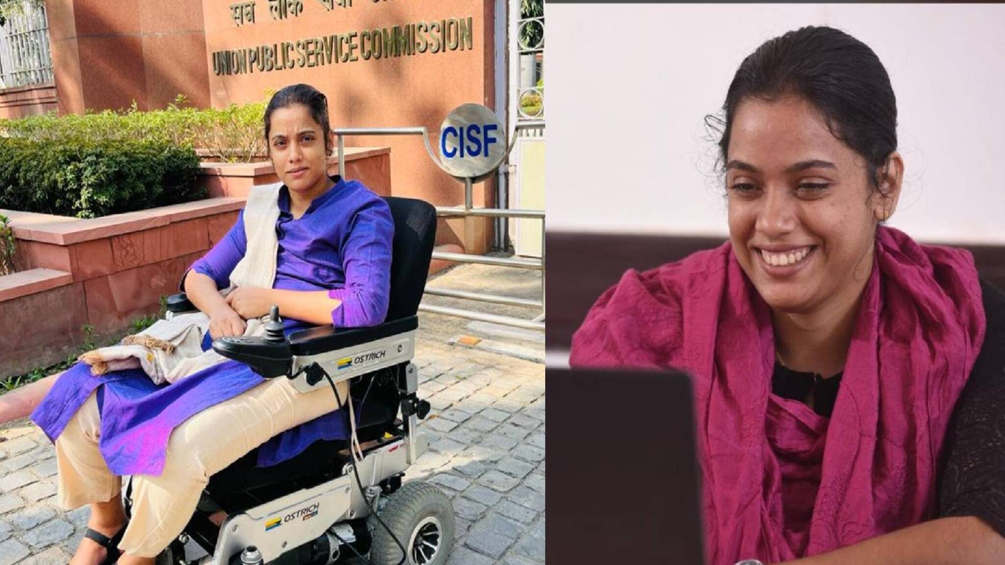 വീൽചെയറില്‍ നിന്ന് സിവില്‍ സര്‍വീസിലേക്ക് ; ഷെറിന്‍ ഷഹാനയുടെ വിജയത്തിന് ഇരട്ടിമധുരം