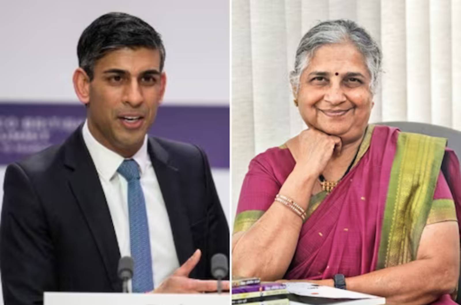  ബ്രിട്ടിഷ് പ്രധാനമന്ത്രി ഋഷി സുനകിന്‍റെ ഇന്ത്യന്‍ ബന്ധത്തെ കുറിച്ച് എല്ലാവര്‍ക്കും അറിവുള്ളതാണ്. ഇന്ത്യന്‍ വംശജനായ അദ്ദേഹത്തിന്‍റെ ഭാര്യ അക്ഷത മൂര്‍ത്തി ഇന്ത്യയിലെ തന്നെ ഏറ്റവും വലിയ സമ്പന്നരില്‍ ഒരാളായ ഇന്‍ഫോസിസ് സ്ഥാപകന്‍ നാരായണ മൂര്‍ത്തിയുടെയും സുധാ മൂര്‍ത്തിയുടെയും മകളാണ്.