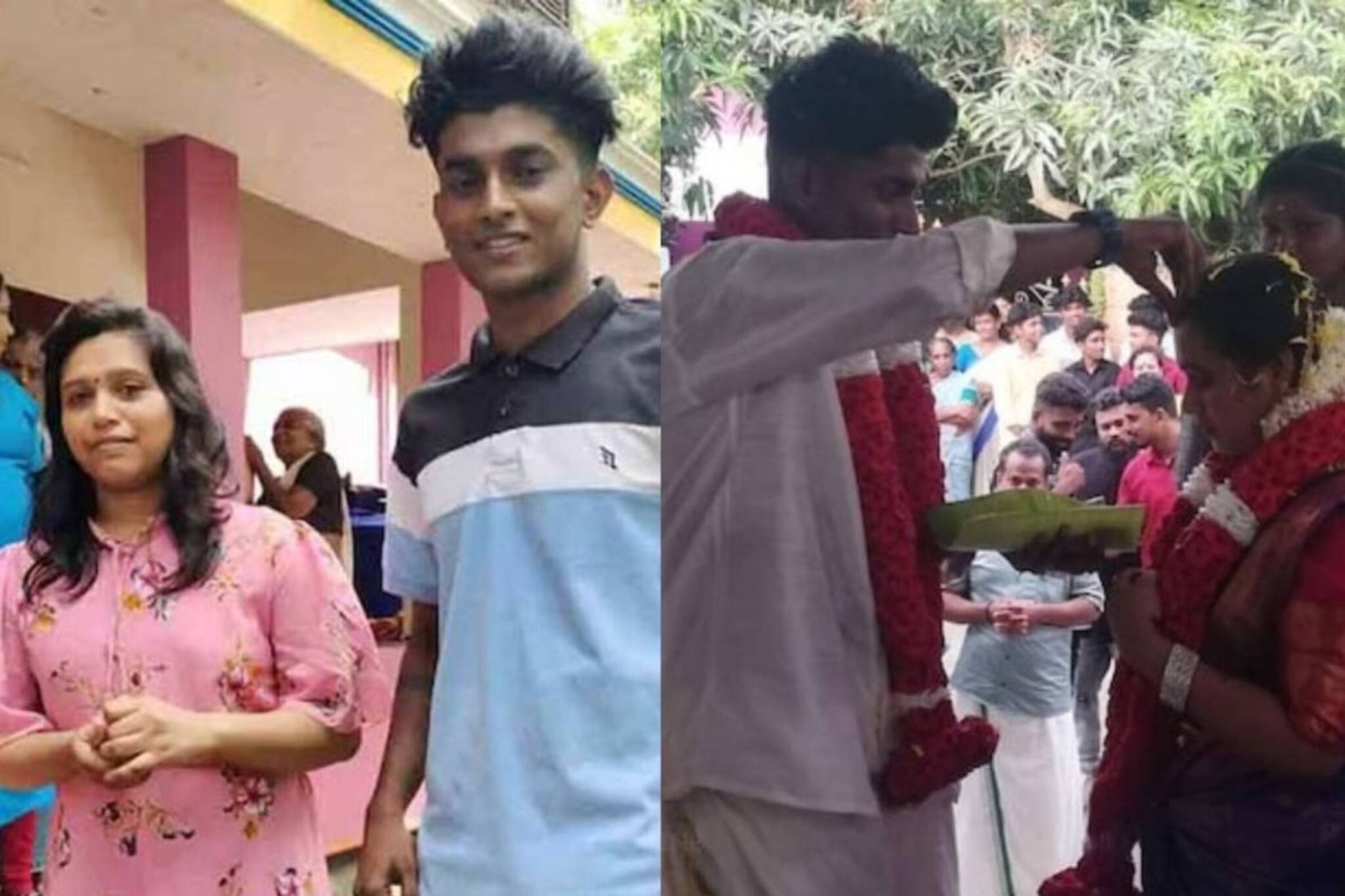 ആൽഫിയയും അഖിലും വിവാഹിതരായി; കോവളത്തെ ക്ഷേത്രത്തിൽ മിന്നുകെട്ടി