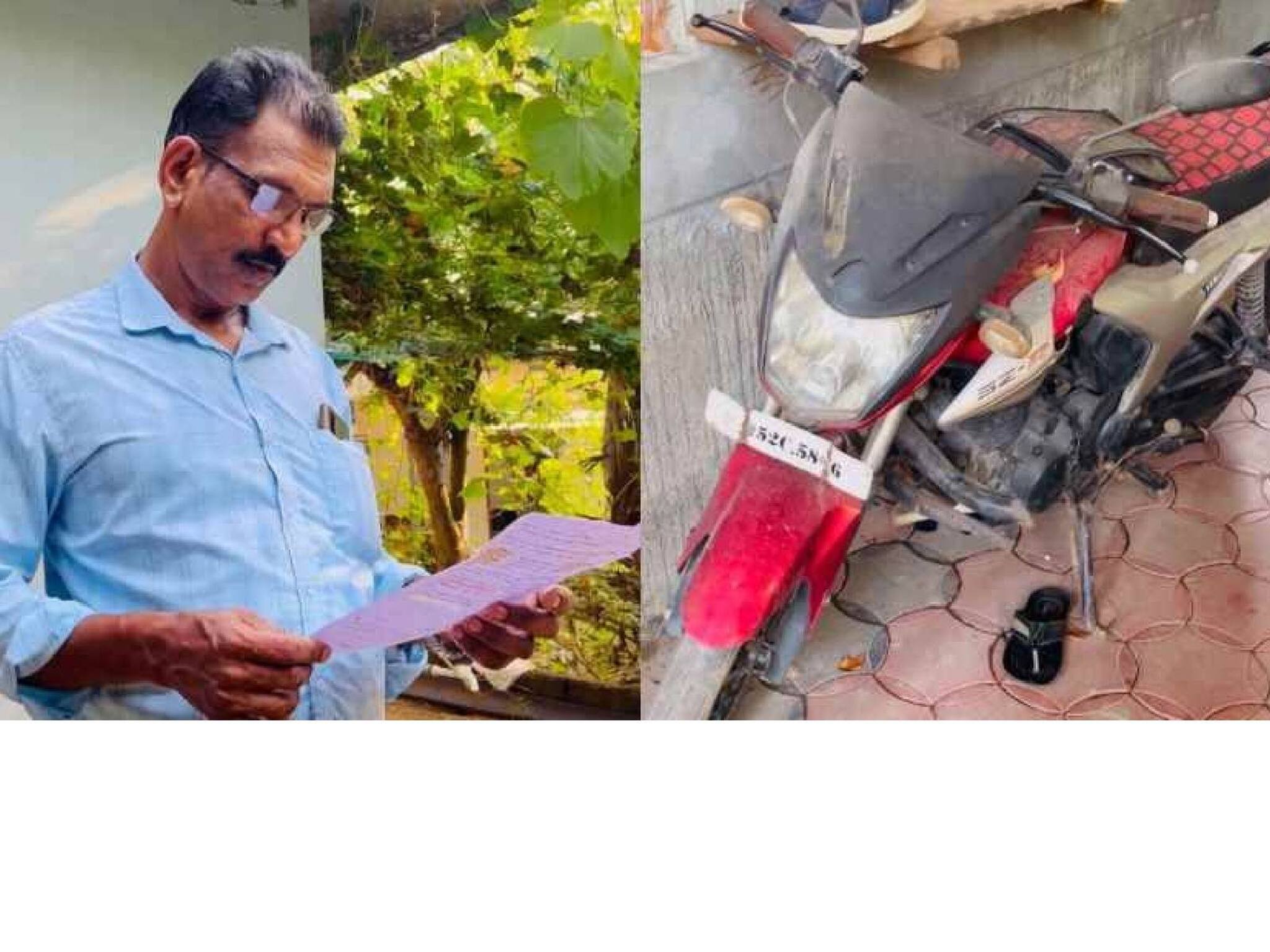 രണ്ട് വർഷമായി വീട്ടിൽ നിന്ന് പുറത്തിറക്കാതിരിക്കുന്ന തകരാറായ വാഹനത്തിന് RTO പിഴയിട്ടത് 4000 രൂപ