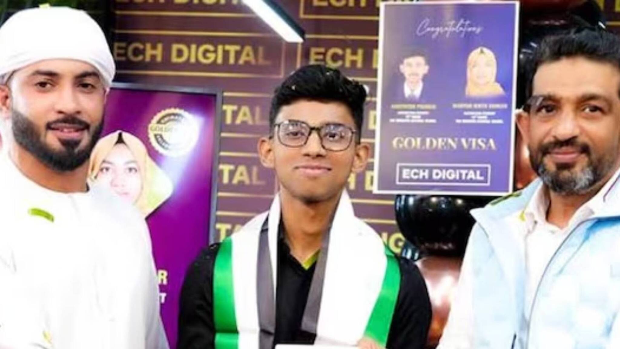 പഠന മികവിന് മലയാളി വിദ്യാർത്ഥിക്ക് യുഎഇ ഗോൾഡൻ വിസ