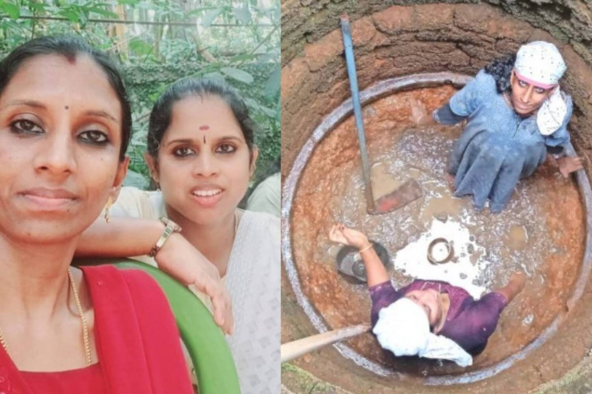 മണ്ണും ചെളിയും കോരാൻ ആളില്ല;സ്കൂളിലെ കിണറ്റിലിറങ്ങി അധ്യാപികർ; അഭിനന്ദിച്ച് വിദ്യാഭ്യാസ മന്ത്രി