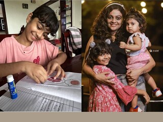അശ്വതി ശ്രീകാന്തും മക്കളും