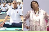 INS വിക്രാന്തിൽ യോഗചെയ്ത് പ്രതിരോധമന്ത്രി രാജ്നാഥ് സിങ്; തിരുവനന്തപുരത്ത് മന്ത്രി വീണാ ജോർജ്; അന്താരാഷ്ട്ര യോഗാദിനം