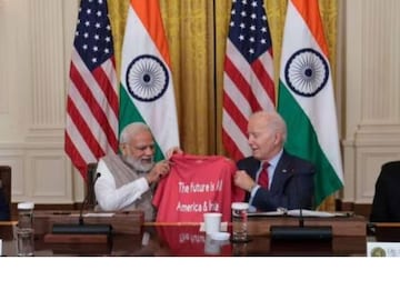 Joe Biden's special T-shirt gift to PM Modi.