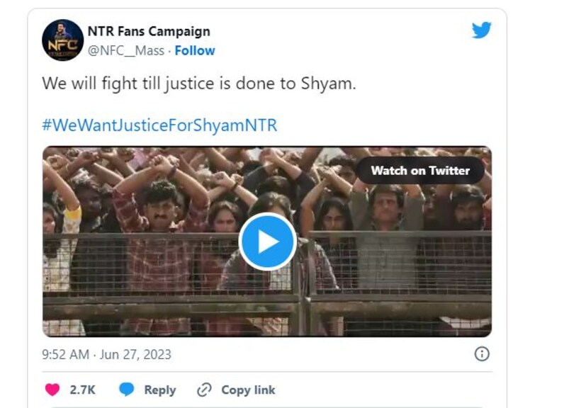  നേരത്തെ ശ്യാമിന്റെ മരണത്തിൽ വൈഎസ്ആർസിപി പ്രവർത്തകർക്ക് ബന്ധമുണ്ടെന്ന് ആരോപിച്ച് ആന്ധ്രാ പ്രദേശ് മുൻ മുഖ്യമന്ത്രി ചന്ദ്രബാബു നായിഡു രംഗത്ത് വന്നിരുന്നു. “ശ്യാമിന്റെ ദാരുണവും അപ്രതീക്ഷിതവുമായ വിയോഗത്തിൽ അഗാധമായ ദുഃഖമുണ്ട്. അദ്ദേഹത്തിന്റെ മരണവുമായി ബന്ധപ്പെട്ട സംശയാസ്പദമായ സാഹചര്യങ്ങൾ ആശങ്കാജനകമാണ്. ഈ വിഷയത്തിൽ സമഗ്രമായ അന്വേഷണം നടത്തി നീതി ഉറപ്പാക്കണമെന്ന് ഞാൻ ശക്തമായി അഭ്യർത്ഥിക്കുന്നു. വൈഎസ്ആർസിപി അംഗങ്ങൾക്ക് പങ്കുണ്ടെന്നാണ് ആരോപണം. അവരുടെ പങ്കാളിത്തം നിഷ്പക്ഷമായി അന്വേഷിക്കണം. സുതാര്യത നിലനിൽക്കുകയും നീതി ലഭിക്കുകയും ചെയ്യുന്നുവെന്ന് ഉറപ്പാക്കണം," അദ്ദേഹം ട്വീറ്റ് ചെയ്തു.