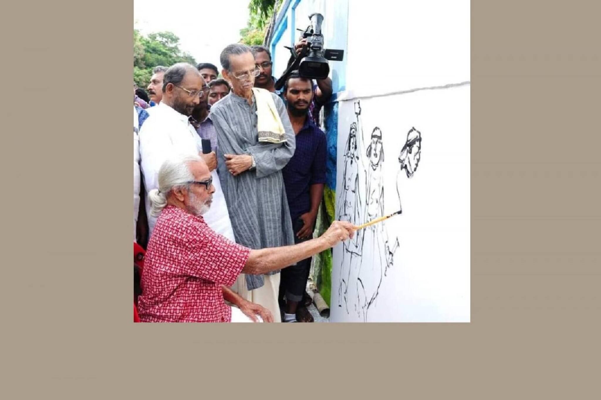 Artist Namboothiri | ചിത്രം ചരിത്രം; മലയാളത്തിന്റെ മഹാരഥന്മാരായ കാവാലവും നെടുമുടിയും നമ്പൂതിരിയും ഒരു ഫ്രെയിമിൽ