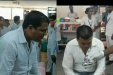 കൈക്കൂലി വാങ്ങിയത് കൈയോടെ പിടികൂടി; റവന്യൂ ഉദ്യോഗസ്ഥന്‍ പണം വിഴുങ്ങി; വീഡിയോ വൈറല്‍