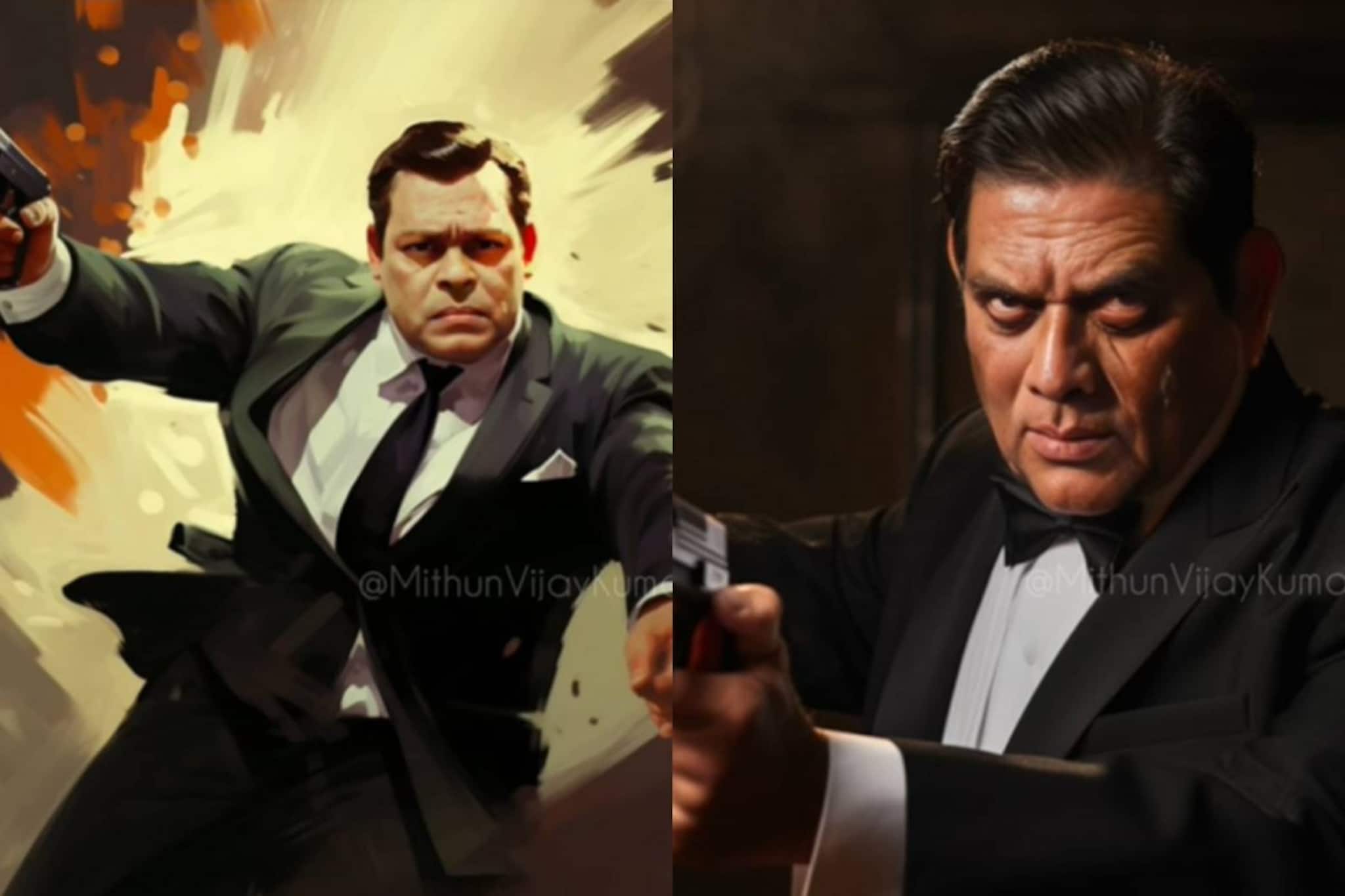 ഇതിന്റപ്പുറം ചാടിക്കടന്നവനാണീ കെ.കെ. ജെയിംസ് ബോണ്ട്; എഐ പരീക്ഷണത്തിൽ മലയാളി താരങ്ങളും ജെയിംസ് ബോണ്ടും