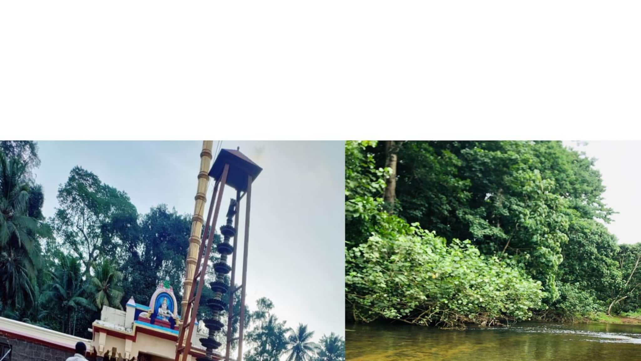 കാടിന് നടുവിൽ സ്ഥിതി ചെയ്യുന്ന അച്ചൻ കോവിൽ ക്ഷേത്രം