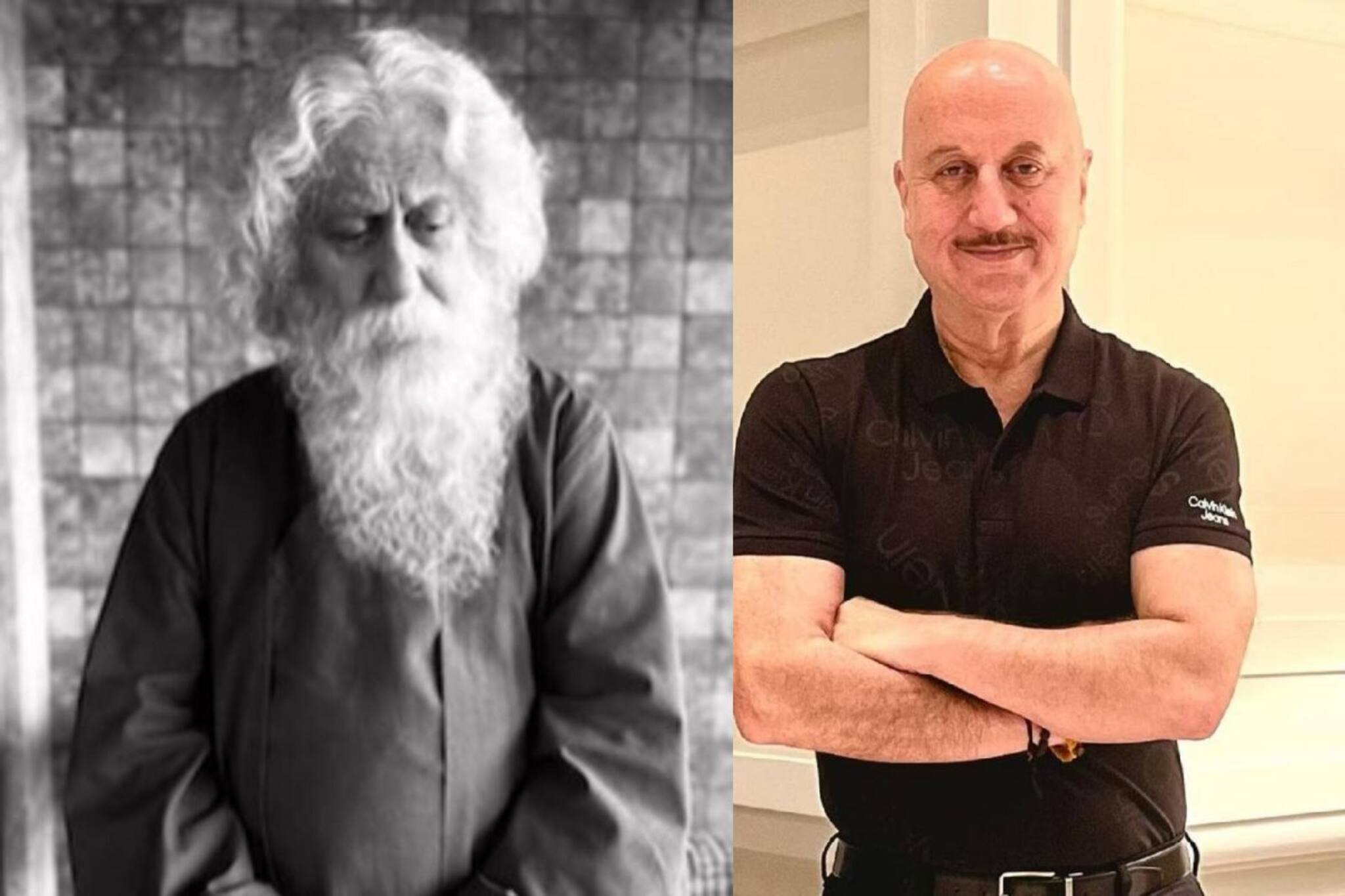 രവീന്ദ്രനാഥ് ടാഗോറായി അനുപം ഖേർ; 538-ാമത് ചിത്രത്തിന്റെ സന്തോഷം പങ്കുവെച്ച് താരം