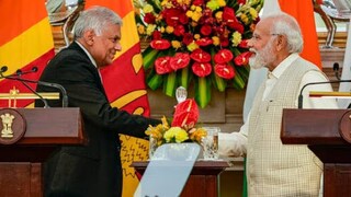 പ്രധാനമന്ത്രി നരേന്ദ്ര മോദിയും ശ്രീലങ്കൻ പ്രസിഡന്റ് റനിൽ വിക്രമസിംഗെയും